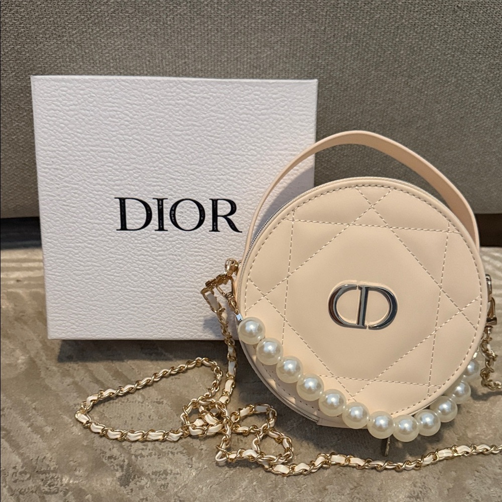 GWP - Dior Beige Vanity Bag